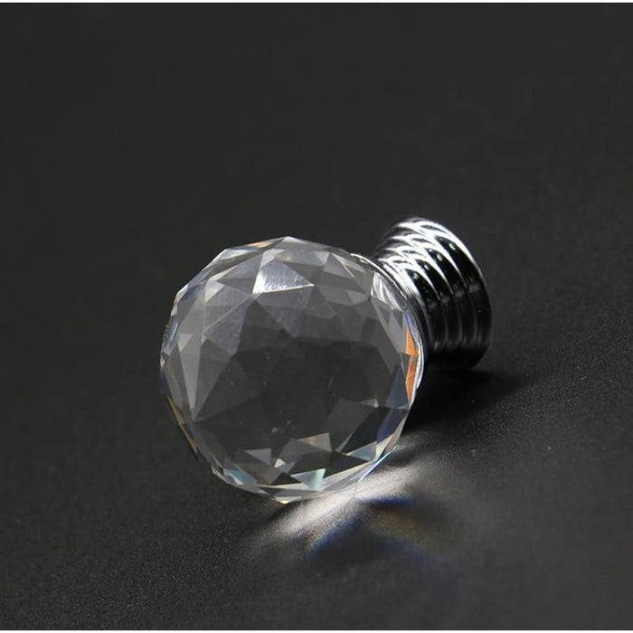 10pcs 20-30mm Crystal Ball Design Glass Knobs Cupboard