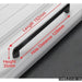 10pcs American Style Solidblack Cabinet Handles Aluminum