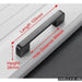 10pcs American Style Solidblack Cabinet Handles Aluminum
