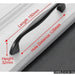 10pcs American Style Solidblack Cabinet Handles Aluminum