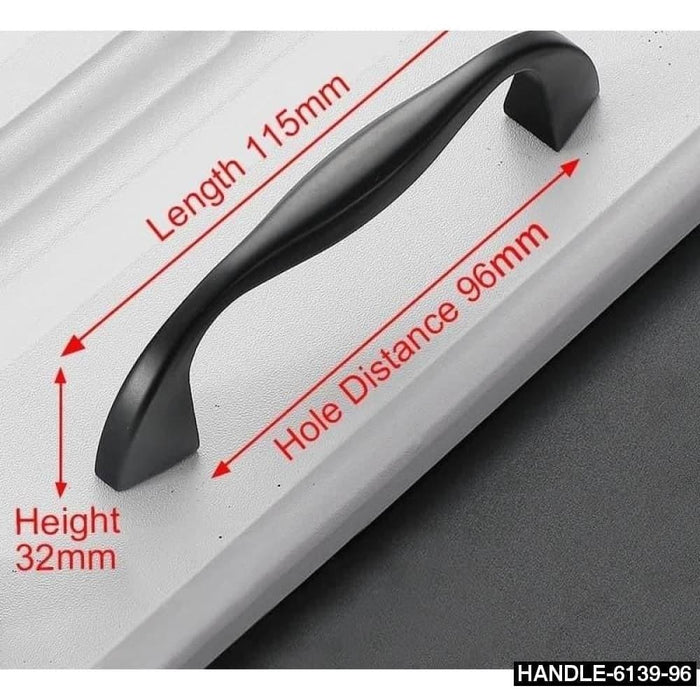 10pcs American Style Solidblack Cabinet Handles Aluminum