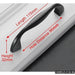 10pcs American Style Solidblack Cabinet Handles Aluminum