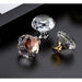 10pcs Diamond Crystal Handles Glass Knobs Cupboard Drawer