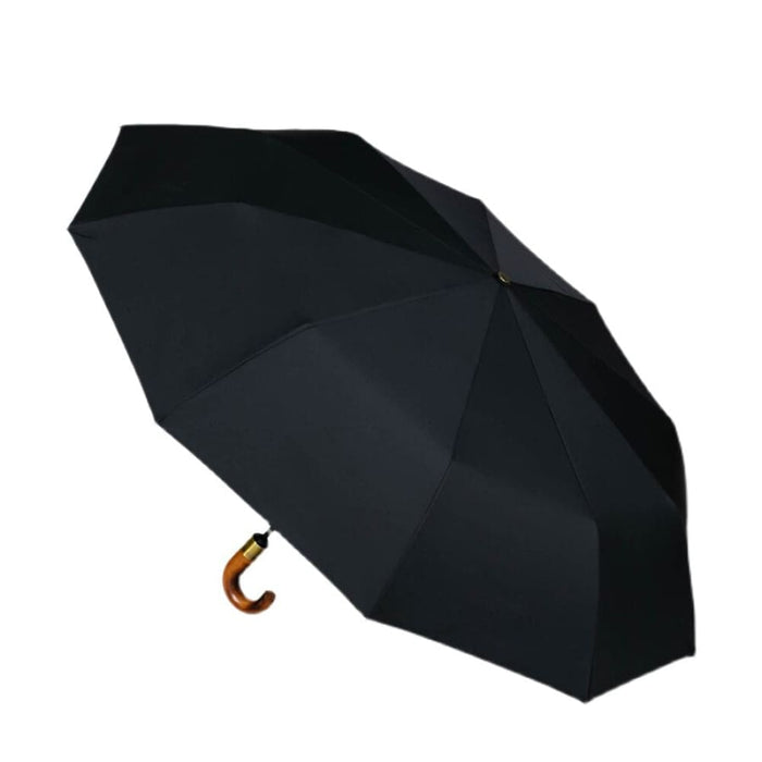 114cm Windproof Rain Umbrella with Wooden Handle