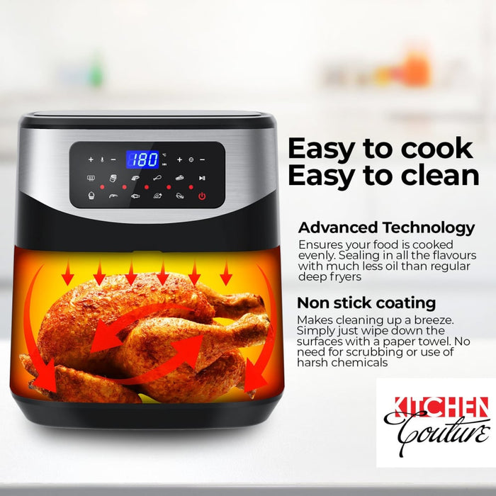 12 Litre Air Fryer Multifunctional Lcd One Touch Display