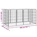 12-panel Dog Playpen Black 50x100 Cm Powder-coated Steel