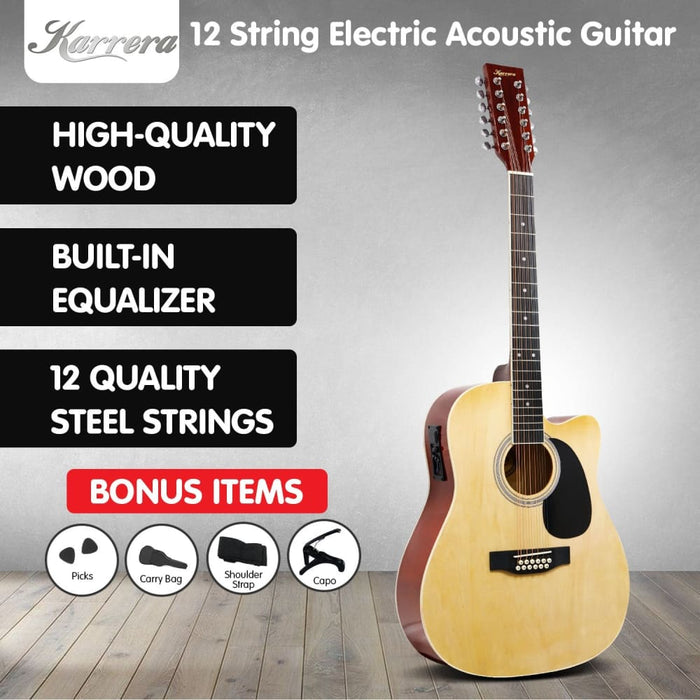 12-string Acoustic Guitar with Eq - Natural