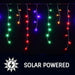 1200 Led Solar Powered Icicle Lights Multicolour 8 Modes