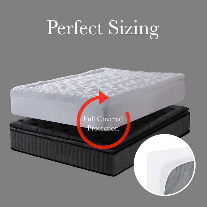 1200gsm Deluxe 7-zone Mattress Topper Luxury Gusset