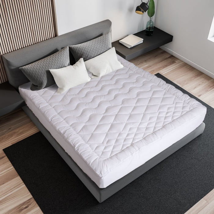 1200gsm Deluxe 7-zone Mattress Topper Luxury Gusset