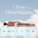 1200gsm Deluxe 7-zone Mattress Topper Luxury Gusset