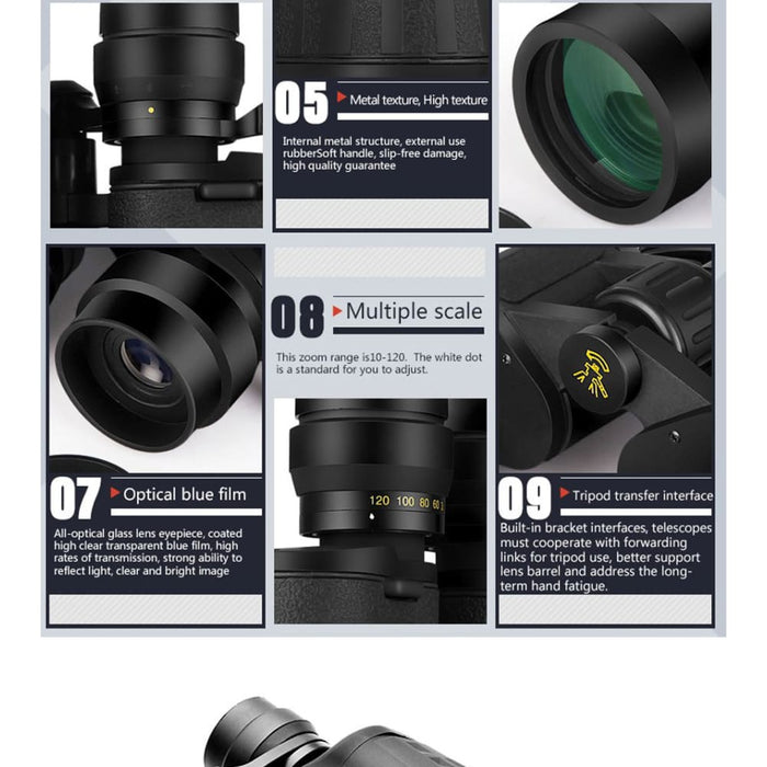 120x80 Long Range Power High Magnification Binoculars