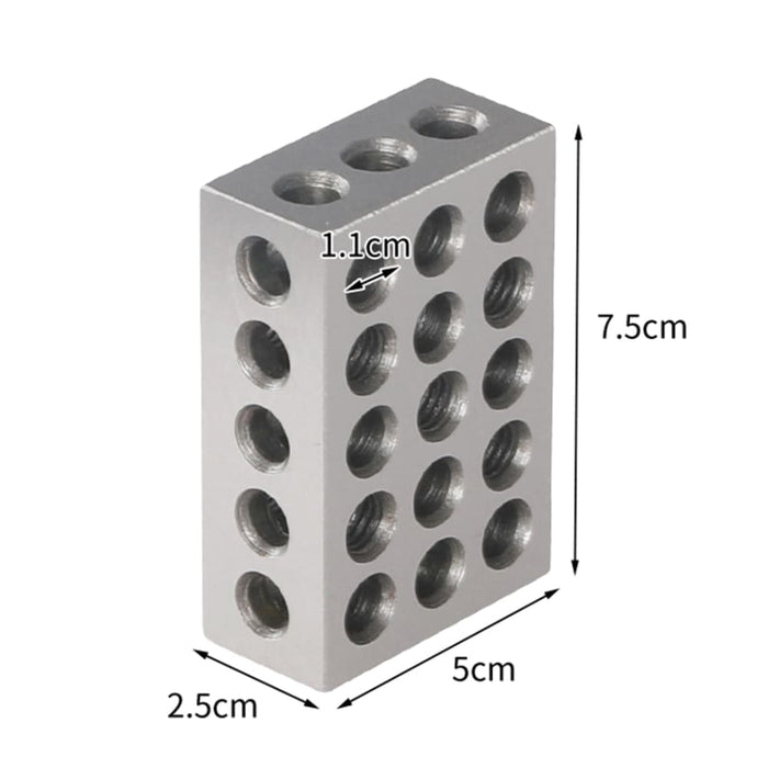 123 Block Set 1-2-3 Blocks 23 Holes Machinist Metalworking