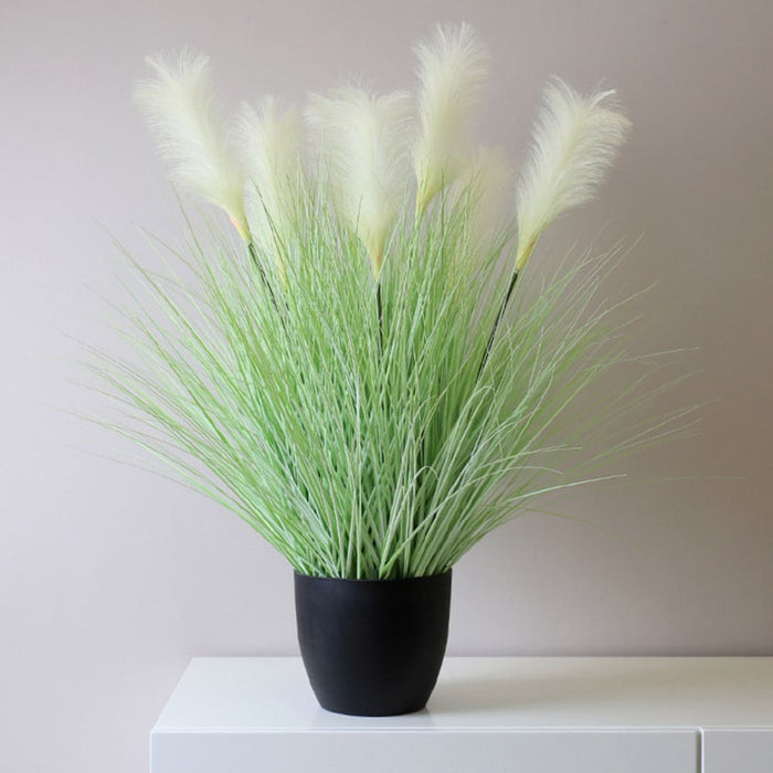 137cm Green Artificial Indoor Potted Bulrush Grass Tree Fake