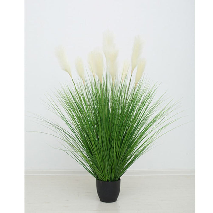 137cm Green Artificial Indoor Potted Bulrush Grass Tree Fake