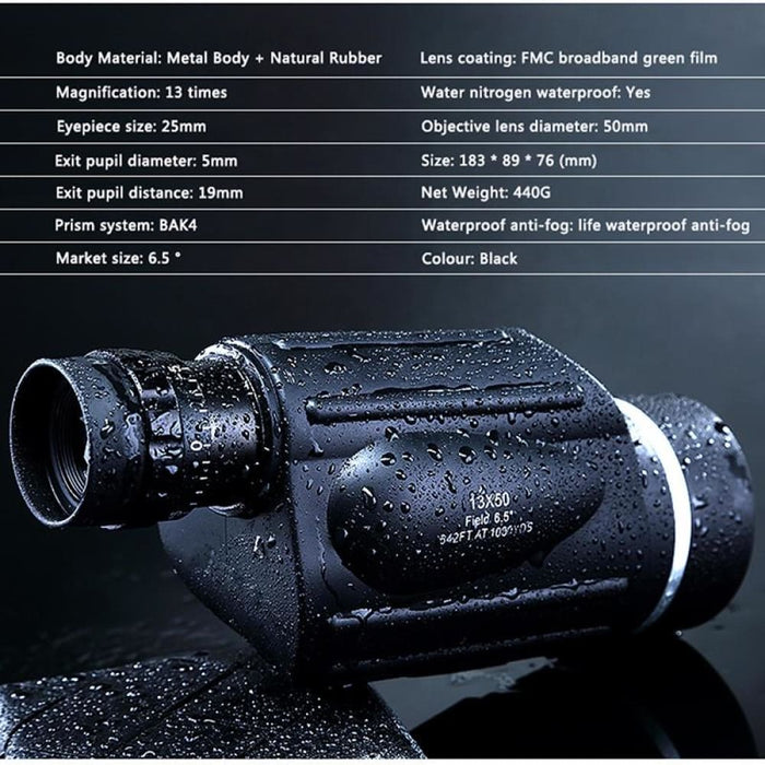 13x50 Waterproof Powerful Night Vision Telescope