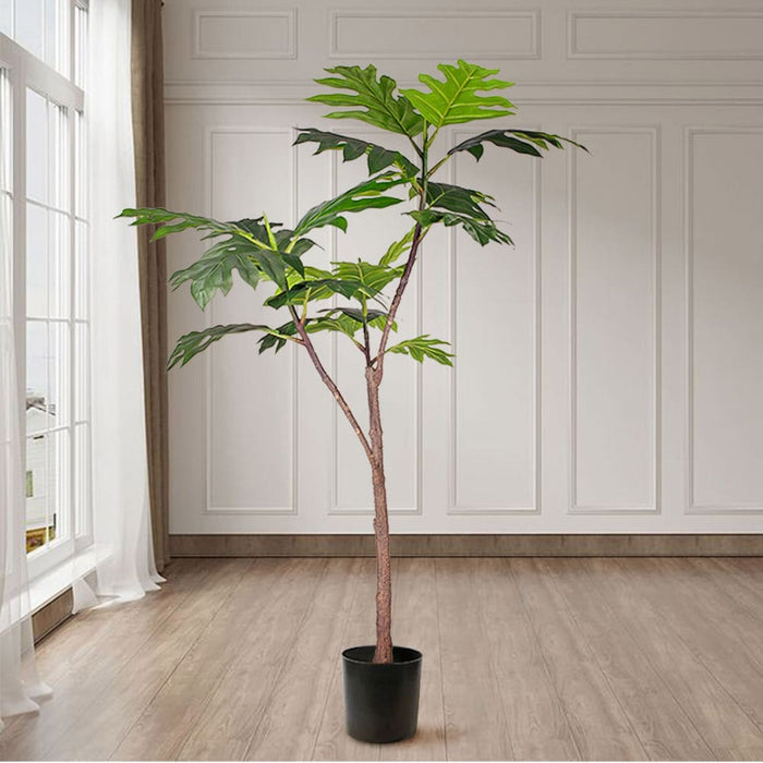150cm Artificial Natural Green Split-leaf Philodendron Tree