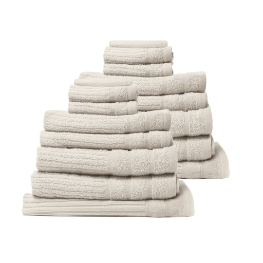 16 Piece Egyptian Cotton Eden Towel Set 600gsm Luxurious