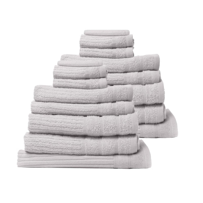 16 Piece Egyptian Cotton Eden Towel Set 600gsm Luxurious