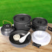 16pcs Camping Cookware Set Outdoor Hiking Cooking Pot Pan