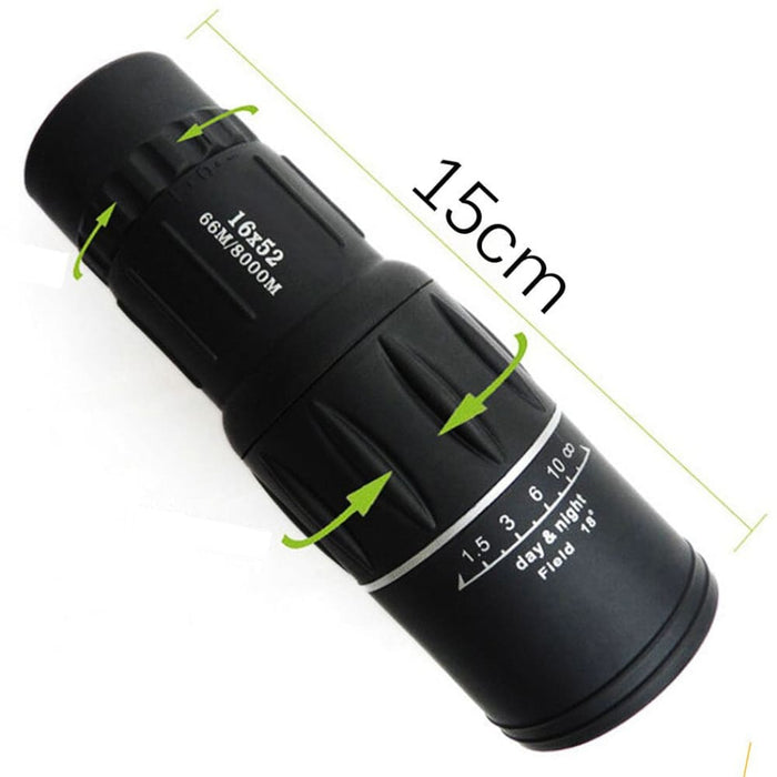 16x52 Dual Focus Monocular Telescope with Upgrade Handheld
