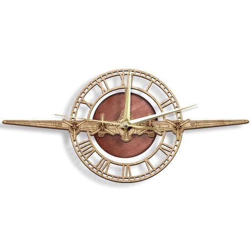 B - 17 Flying Fortress Wooden Wall Clock