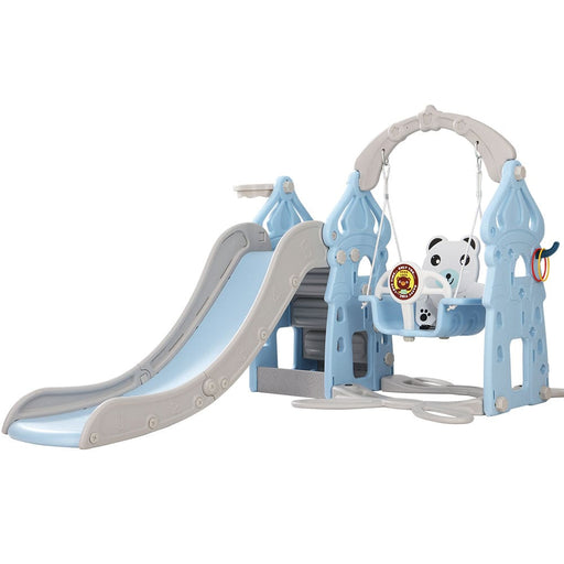 170cm Slide and Swing Set Playground Basketball Hoop Ring