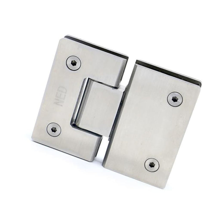 180 Degree Hinge Stainless Steel Wall Mount Glass Shower