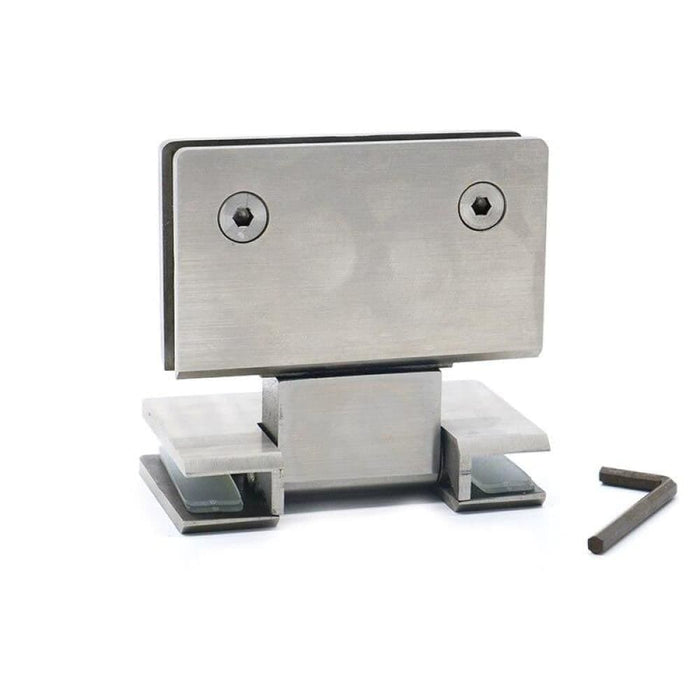 180 Degree Hinge Stainless Steel Wall Mount Glass Shower