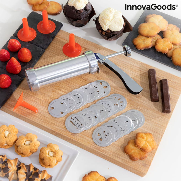 2-in-1 Biscuit Maker and Piping Gun Prekies Innovagoods