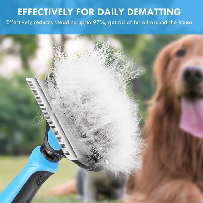 2 in 1 Safe Double-sided Comfortable Handle Dog Grooming