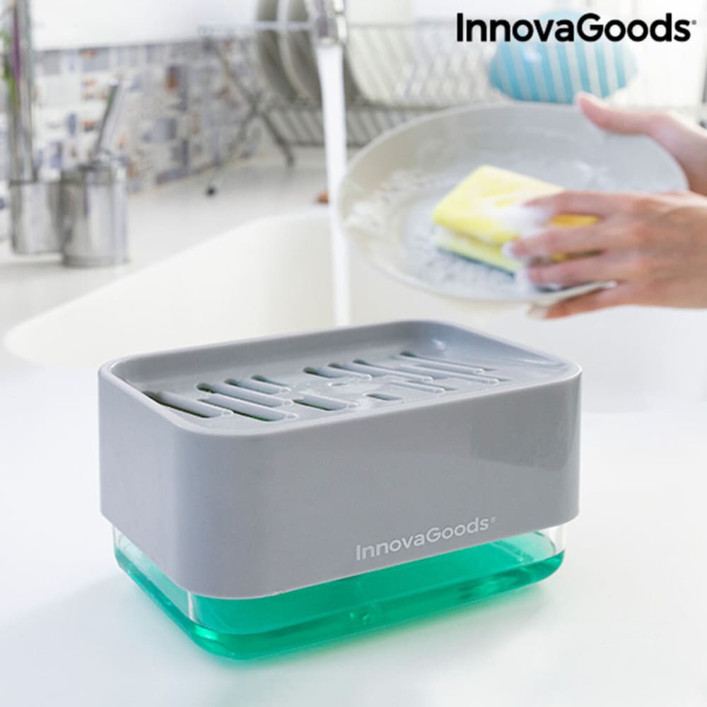 2-in-1 Soap Dispenser for the Kitchen Sink Pushoap