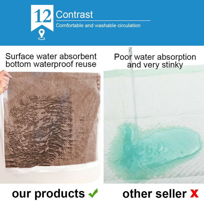 2 Pcs 120x120 Cm Reusable Waterproof Pet Puppy Toilet