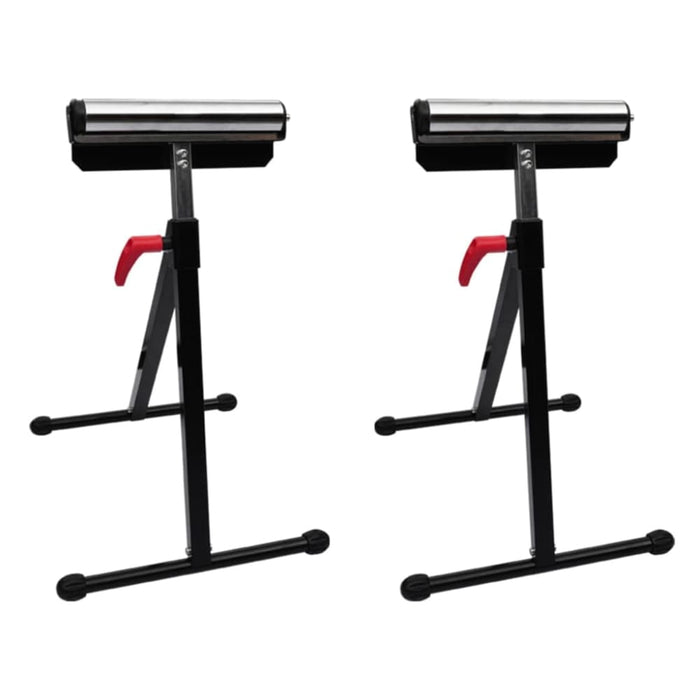 Set of 2 Adjustable Roller Stands Oabolx