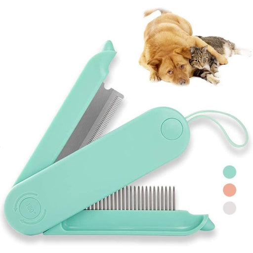 2 In1 Foldable Comfortable Safe Deshedding Pet Grooming