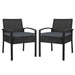 Set Of 2 Outdoor Dining Chairs Wicker Chair Patio Garden
