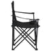 2-seater Foldable Camping Chair Steel and Fabric Black
