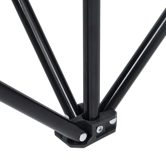 2-seater Foldable Camping Chair Steel and Fabric Black