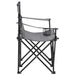 2-seater Foldable Camping Chair Steel and Fabric Grey Totpab