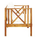 2-seater Garden Bench with Cushions Solid Acacia Wood Tobtbi