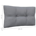 2-seater Garden Sofa with Grey Cushions Solid Pinewood