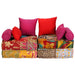 2-seater Modular Pouffe Patchwork Fabric Xaaknp