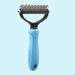 2-sided Undercoat Rake Pet Grooming Dematting Comb Brush
