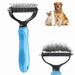 2-sided Undercoat Rake Pet Grooming Dematting Comb Brush