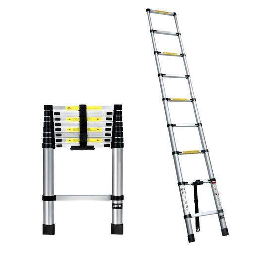 2.6m Telescopic Ladder Aluminium Extension Extendable Steps