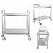 2 Tier 81x46x85cm Stainless Steel Kitchen Dining Food Cart