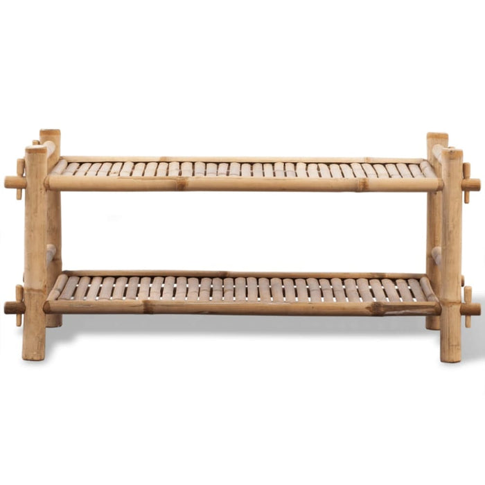 2-tier Bamboo Shoe Rack Xaxakb