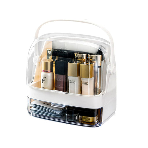 2 Tier White Countertop Makeup Cosmetic Storage Organiser