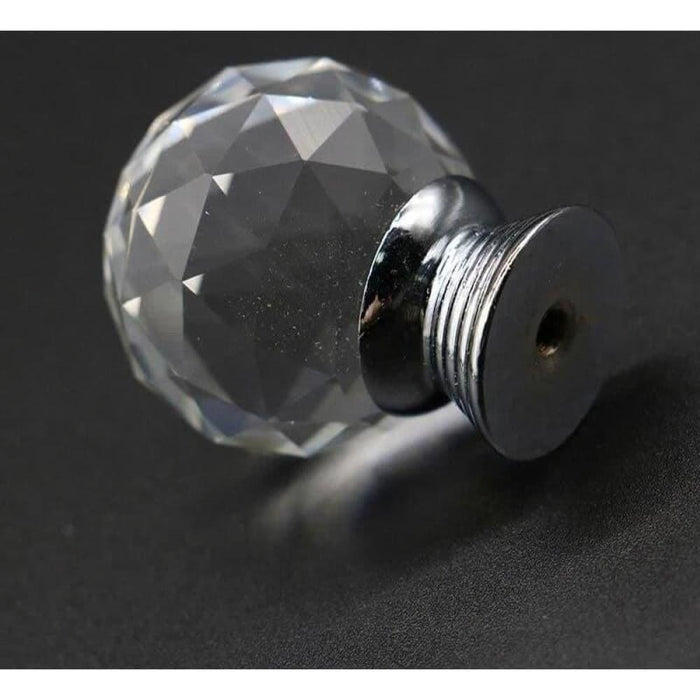 20-30mm Crystal Handle Clear Glass Knobs Cupboard Drawer
