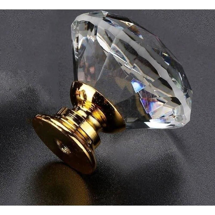 20-40mm Crystal Handle Diamond Glass Knobs Cupboard Drawer